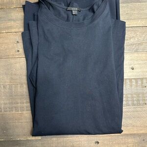COS Short Sleeve Tee in Navy